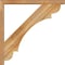 Ekena Millwork Olympic Block Rough Sawn Bracket w/ Offset Brace, Western Red Cedar, 4"W x 34"D x 34"H BKT0402X34X34OLY05RWR - alternate 4